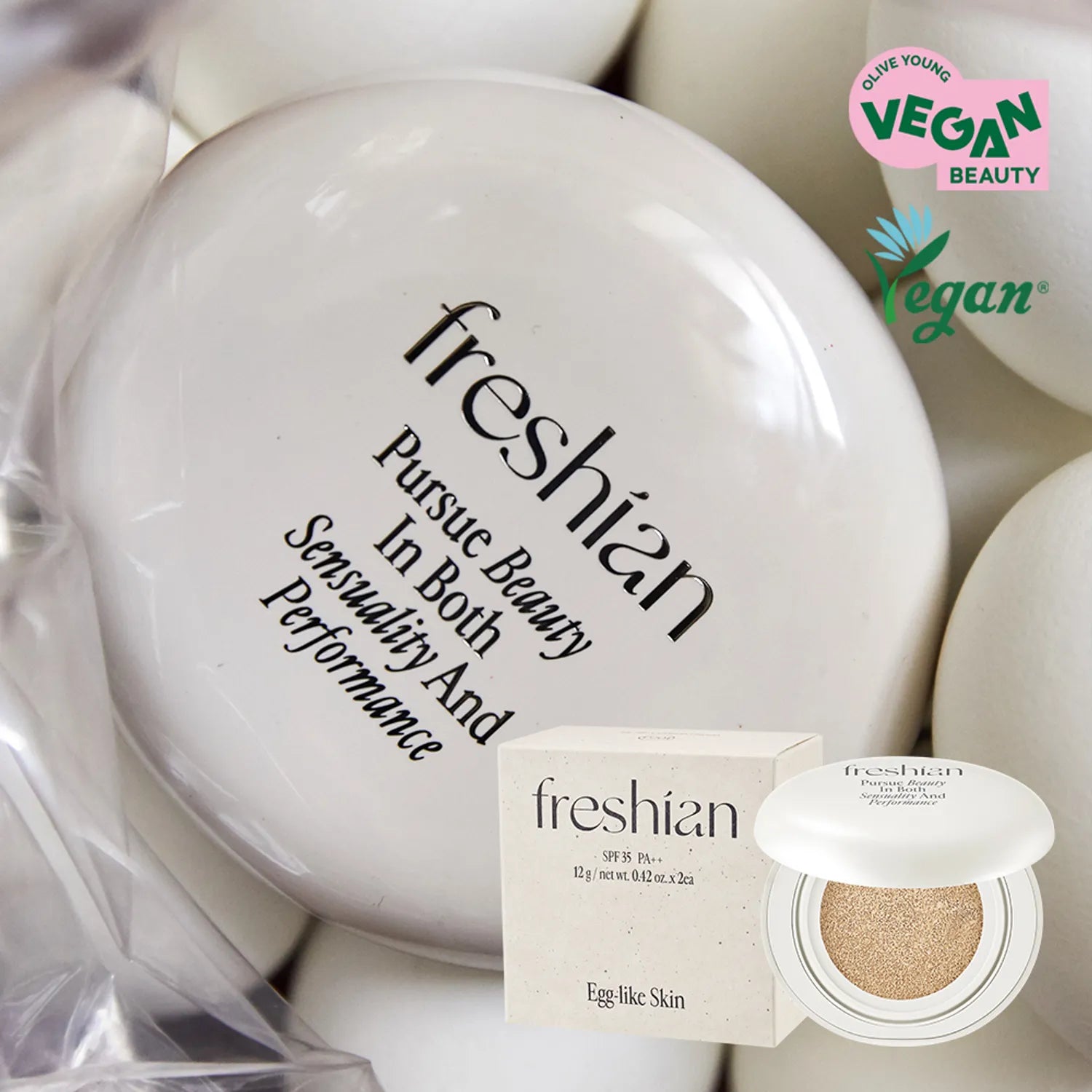 freshian Egg Like Cushion (Vegan)