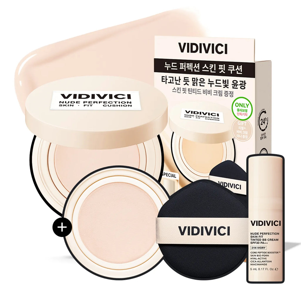 VIDIVICI Nude Perfection Skin Fit Cushion Set (+Refill)