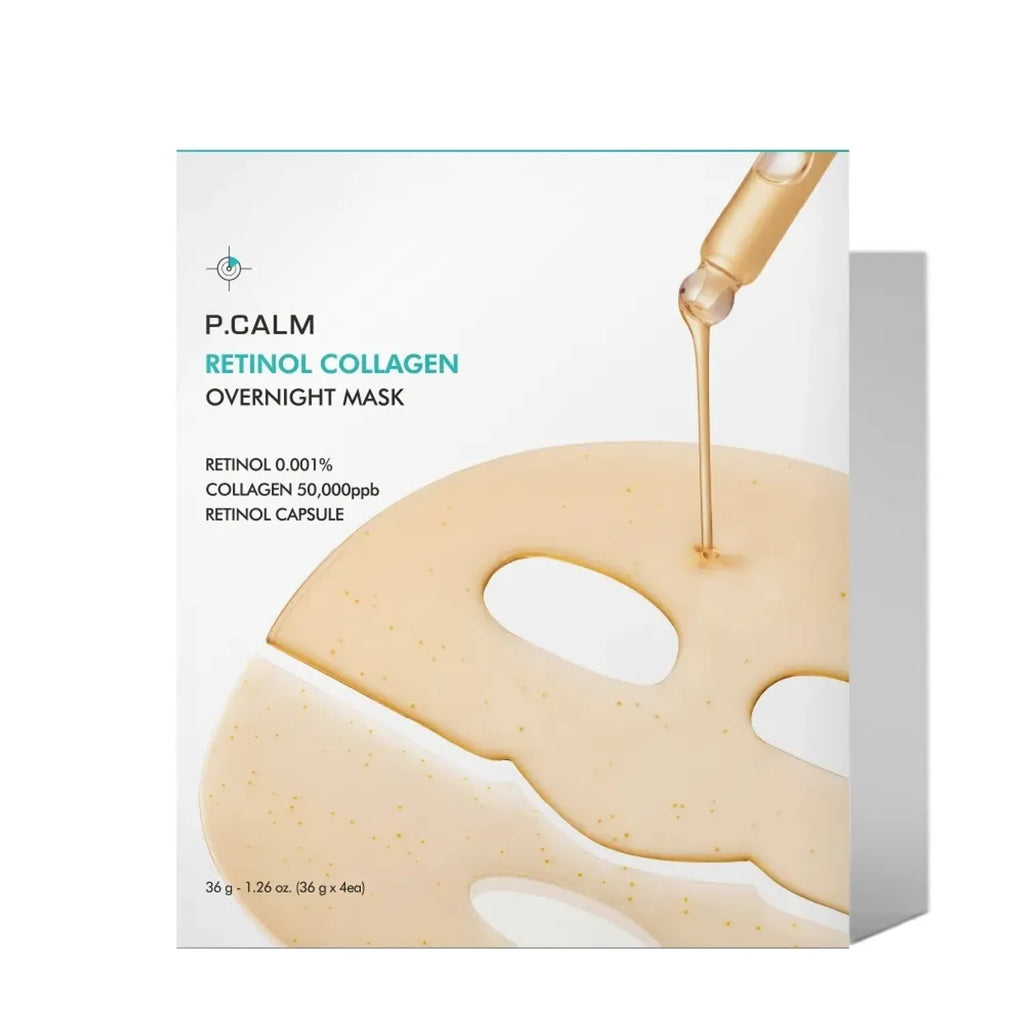 P.CALM Retinol Collagen Overnight Mask (4 Sheets)