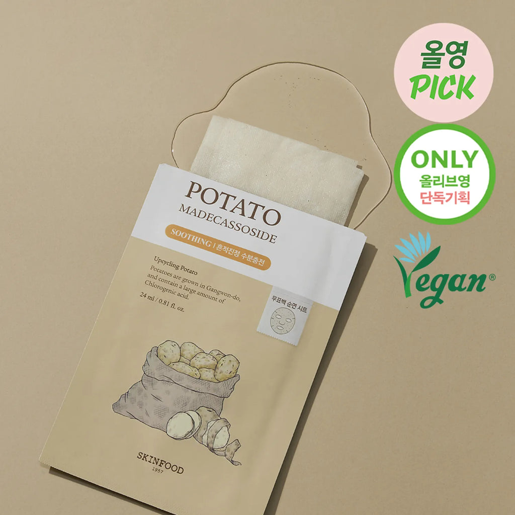 SKINFOOD Potato Madecassoside Mask Sheet 7ea Set (+3ea)