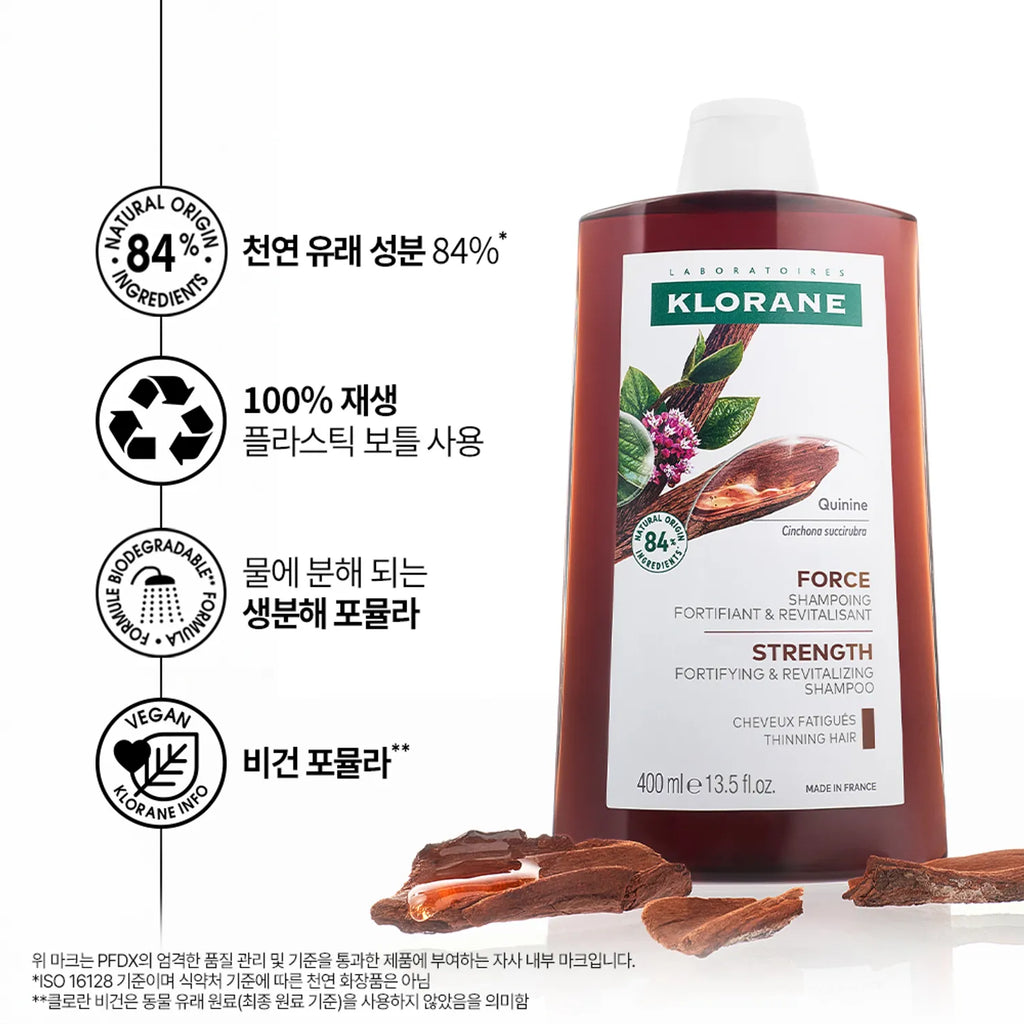 KLORANE Quinine & Edelweiss Shampoo 400mL