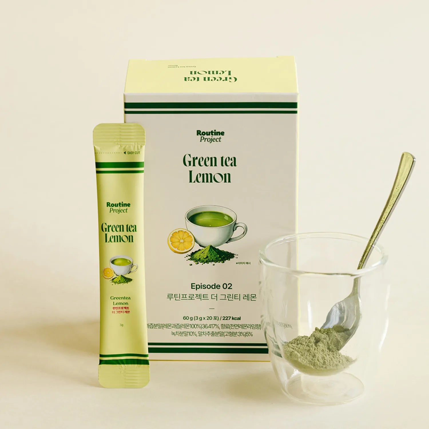 ROUTINE PROJECT The Green Tea Lemon 3g 20 Sticks
