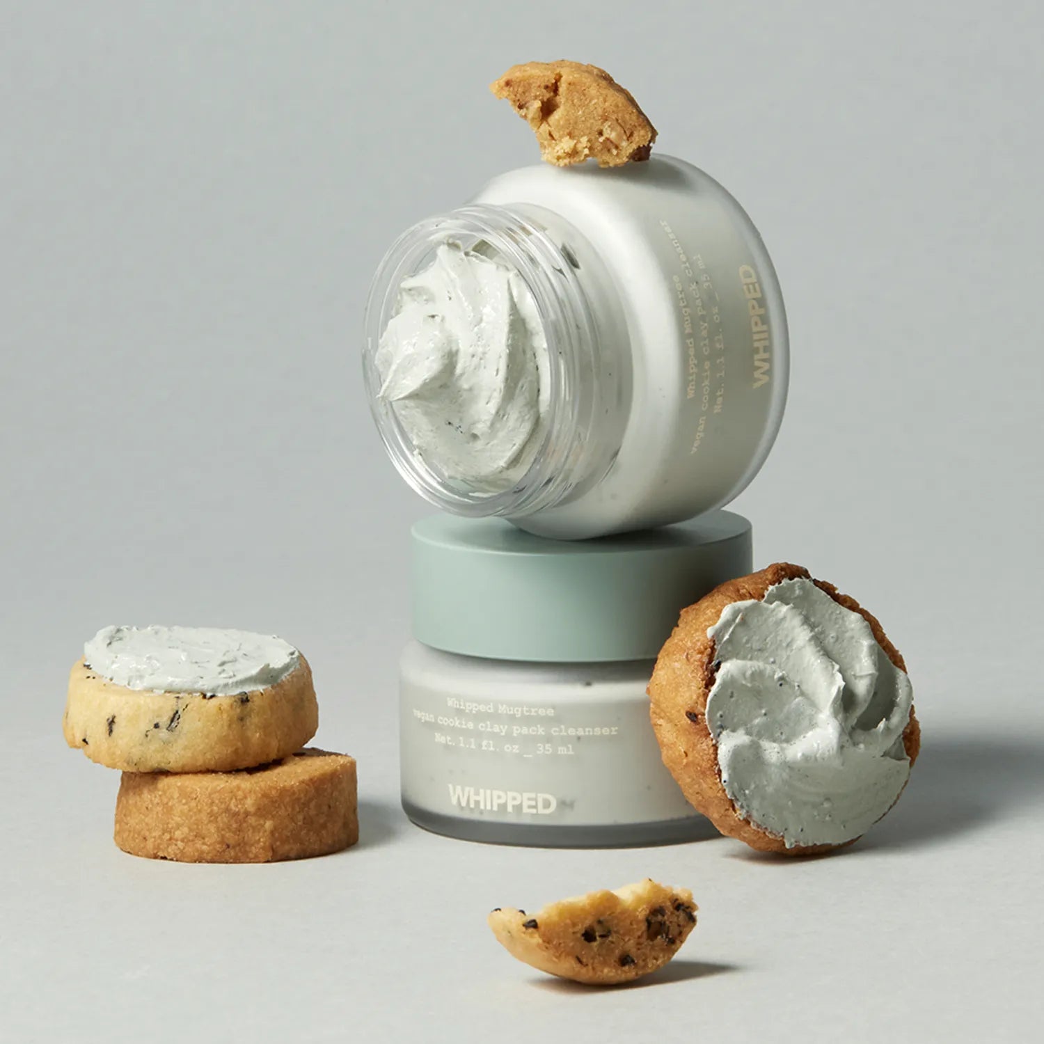 Whipped Mugtree Pore Calming Gift Set (Pack Cleanser 25g+Pack Scrub 35g+Cookie Clay 35ml)