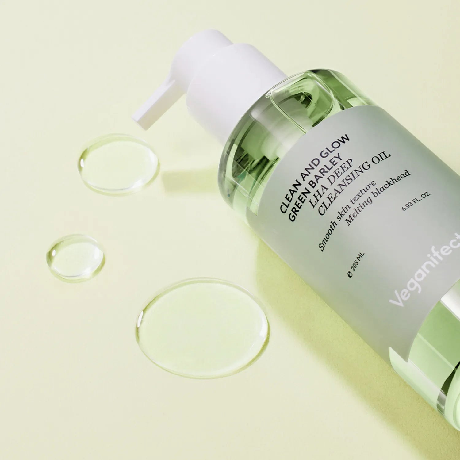 veganifect.Clean & Glow Green Barley LHA Deep Cleansing Oil 205ml Set (+Foam 30ml)