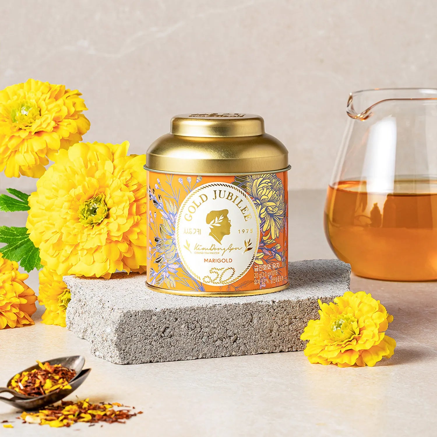 Ssanggye Gold Jubilee #Marigold & Citron Tea 10 ea