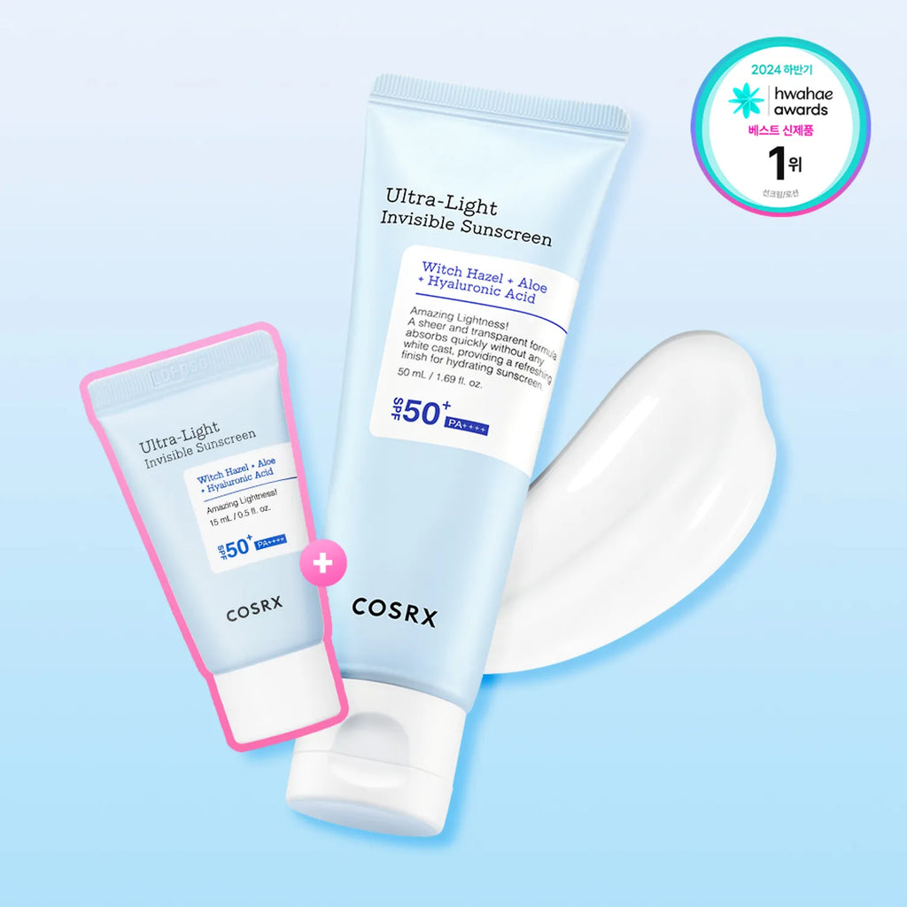 COSRX Ultra-Light Invisible Sunscreen 50ml Set (+15ml)