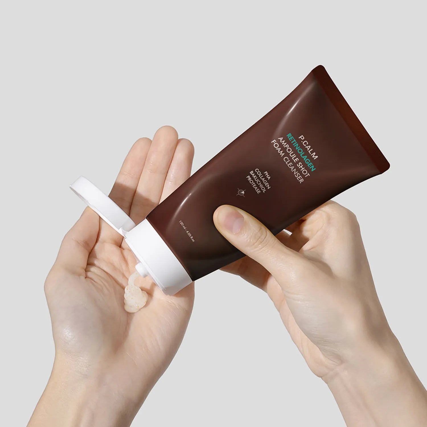P.CALM Retinolagen Ampoule Shot Foam Cleanser 120mL
