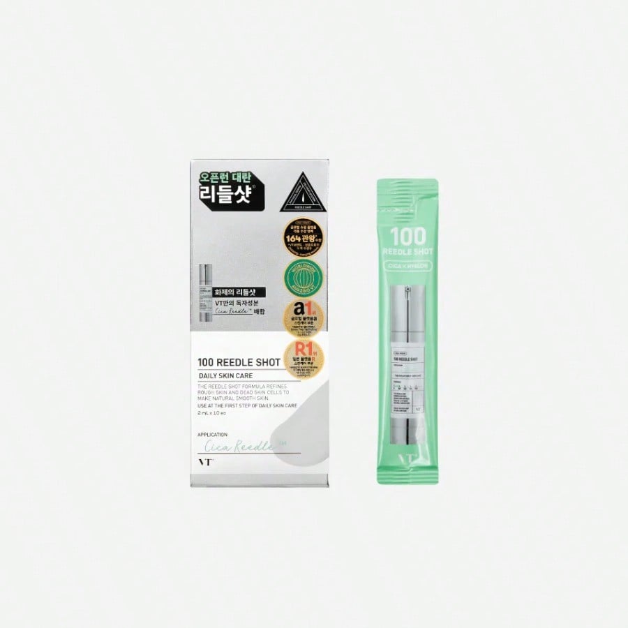 VT 100 Vita-Light 2ml*10ea Daily Face Essence With Centella, Hyaluronic Acid & Green Propolis – For All Skin Types