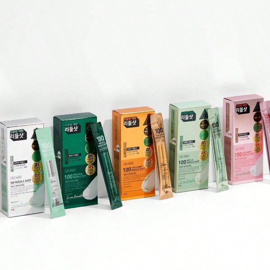 VT 100 Vita-Light 2ml*10ea Daily Face Essence With Centella, Hyaluronic Acid & Green Propolis – For All Skin Types