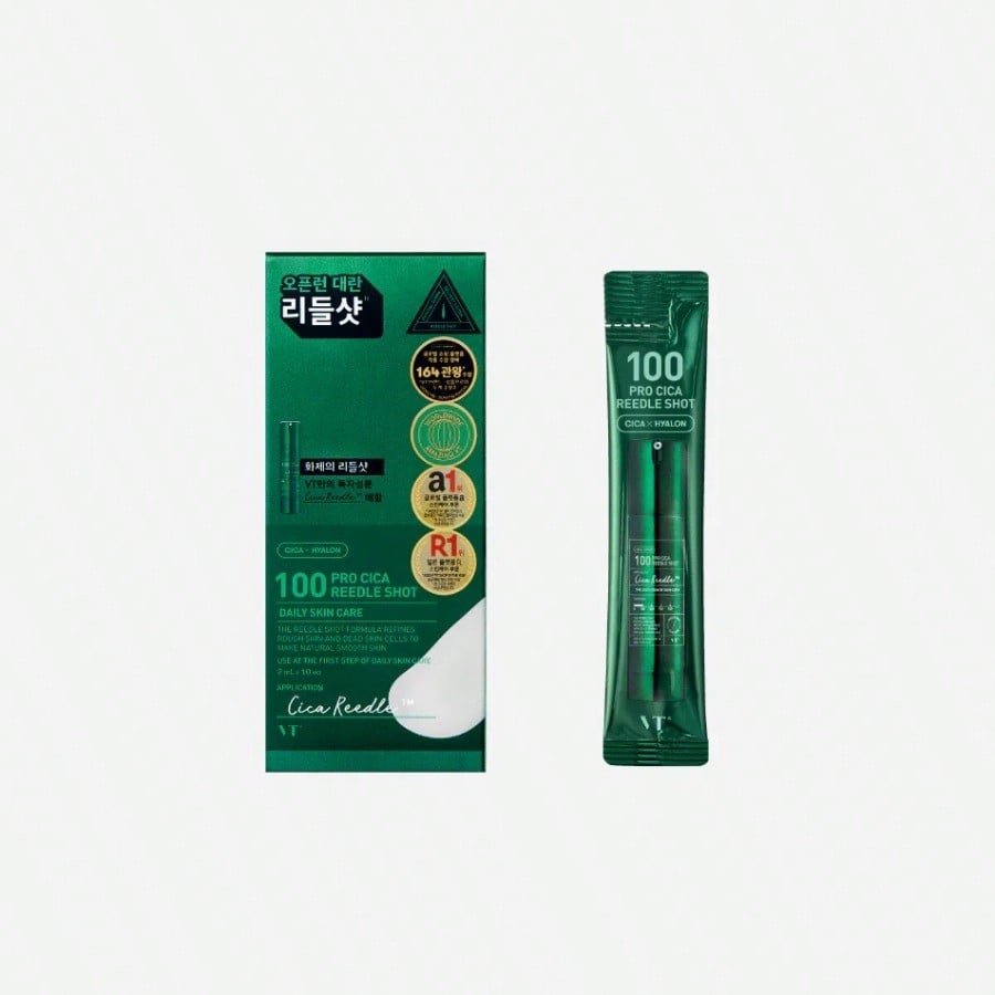 VT 100 Vita-Light 2ml*10ea Daily Face Essence With Centella, Hyaluronic Acid & Green Propolis – For All Skin Types