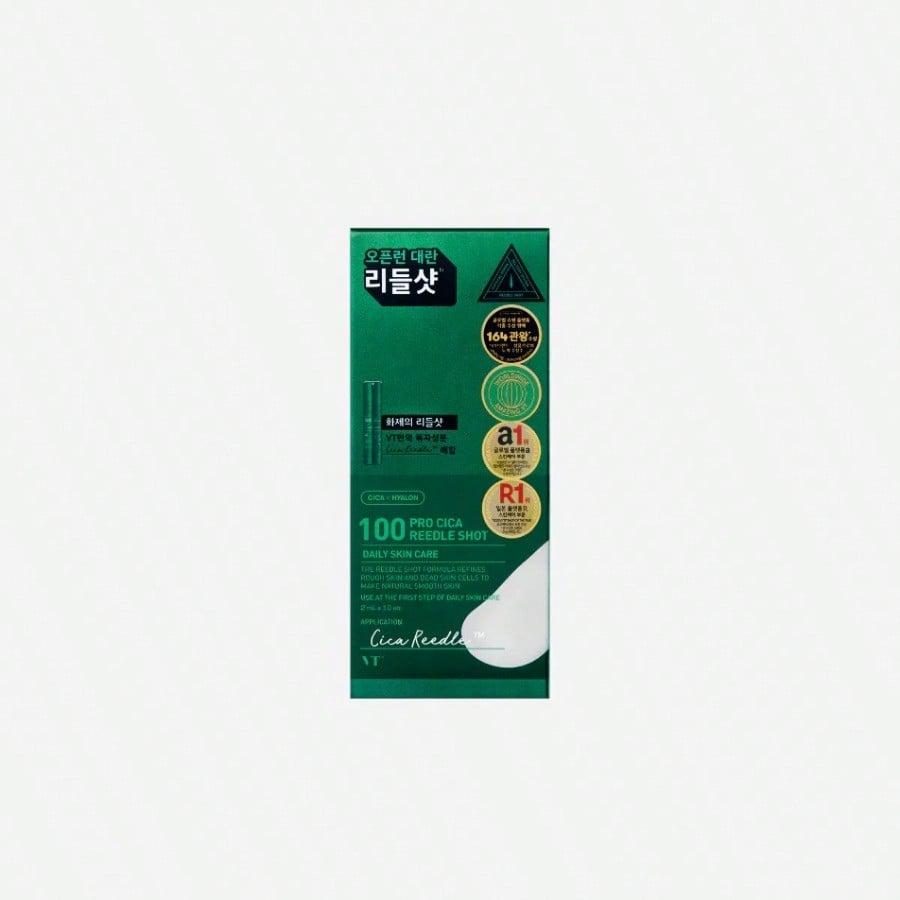 VT 100 Vita-Light 2ml*10ea Daily Face Essence With Centella, Hyaluronic Acid & Green Propolis – For All Skin Types