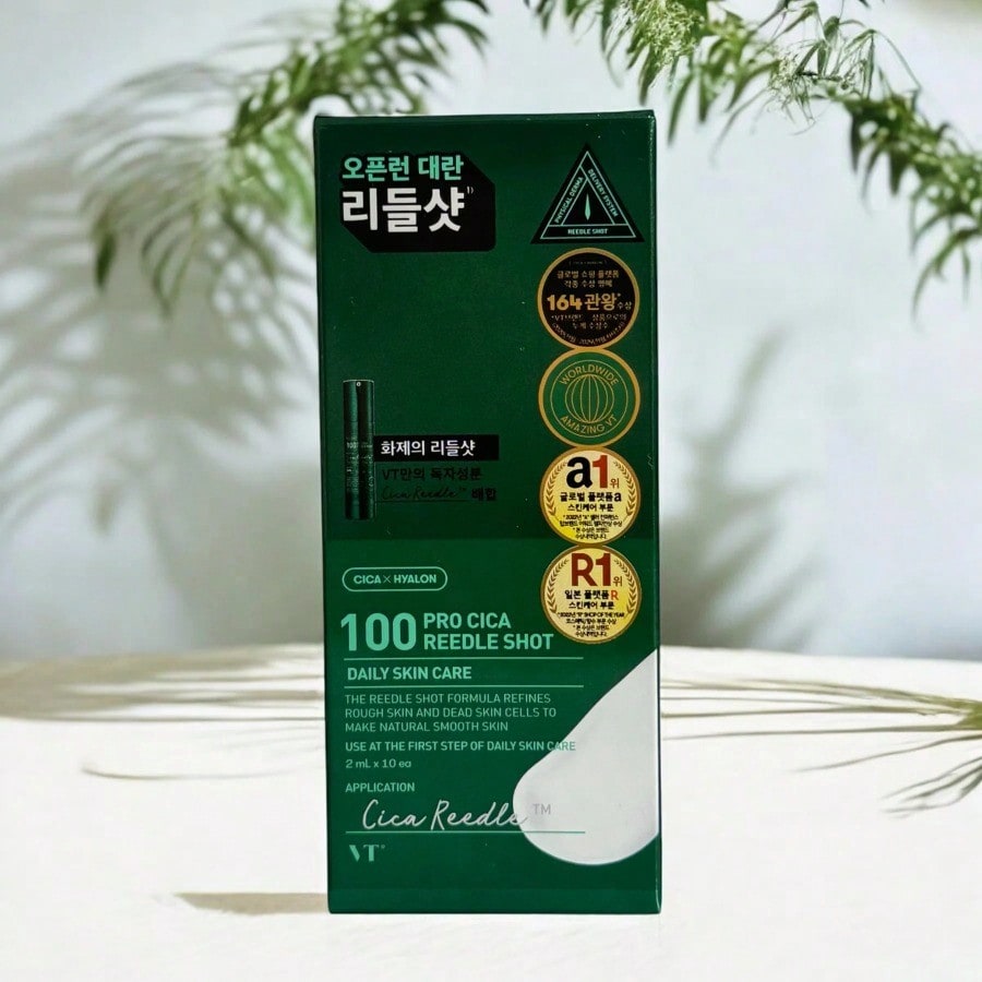 VT 100 Vita-Light 2ml*10ea Daily Face Essence With Centella, Hyaluronic Acid & Green Propolis – For All Skin Types