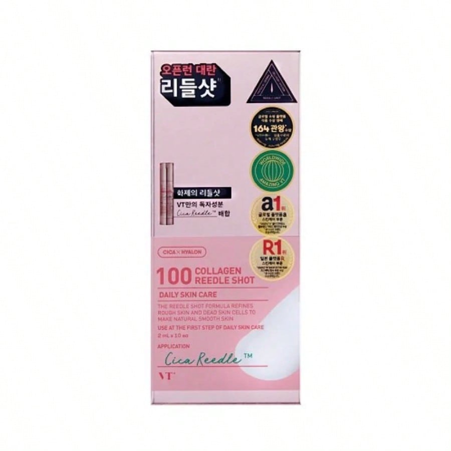 VT 100 Vita-Light 2ml*10ea Daily Face Essence With Centella, Hyaluronic Acid & Green Propolis – For All Skin Types