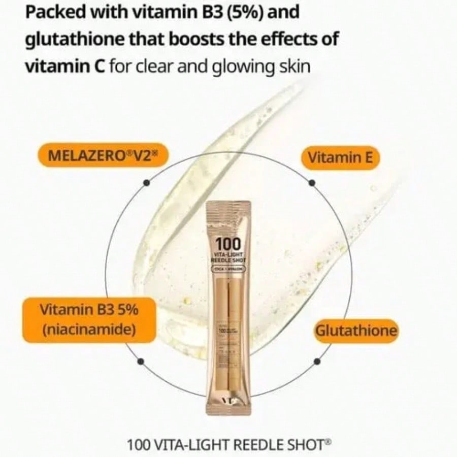 VT 100 Vita-Light 2ml*10ea Daily Face Essence With Centella, Hyaluronic Acid & Green Propolis – For All Skin Types