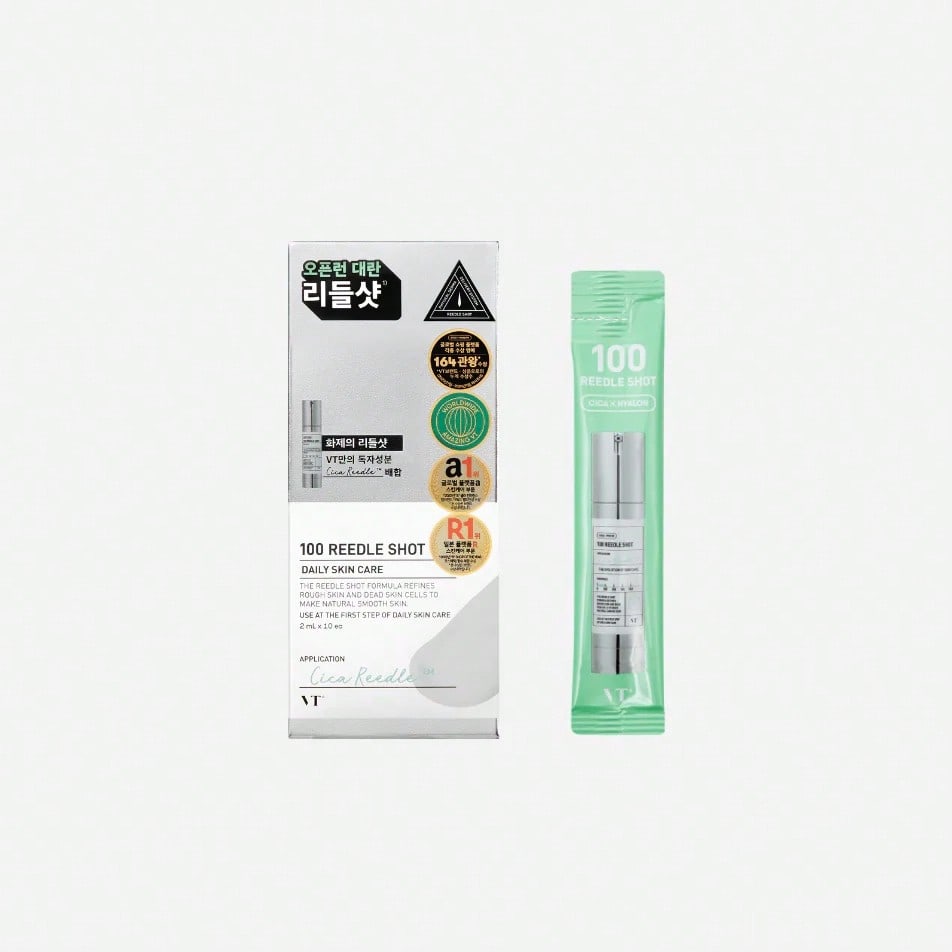VT 100 Vita-Light 2ml*10ea Daily Face Essence With Centella, Hyaluronic Acid & Green Propolis – For All Skin Types