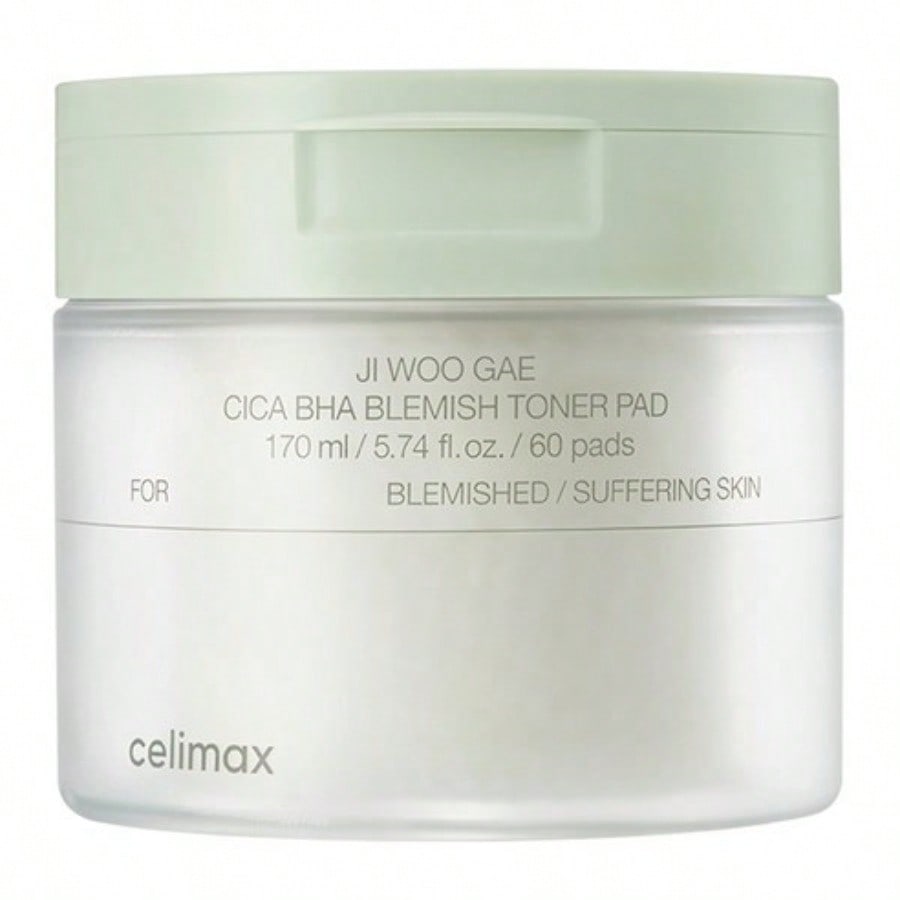 CELIMAX JI WOO GAE Cica BHA Blemish Toner Pad 170ml / 60pads