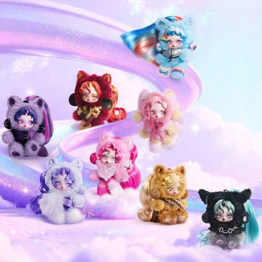 Pop Mart Blind Box Vinyl Plush Doll Pendant - Skullpanda X My Little Pony Blind Box