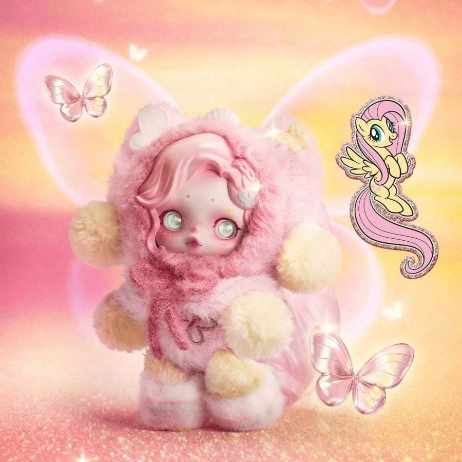 Pop Mart Blind Box Vinyl Plush Doll Pendant - Skullpanda X My Little Pony Blind Box