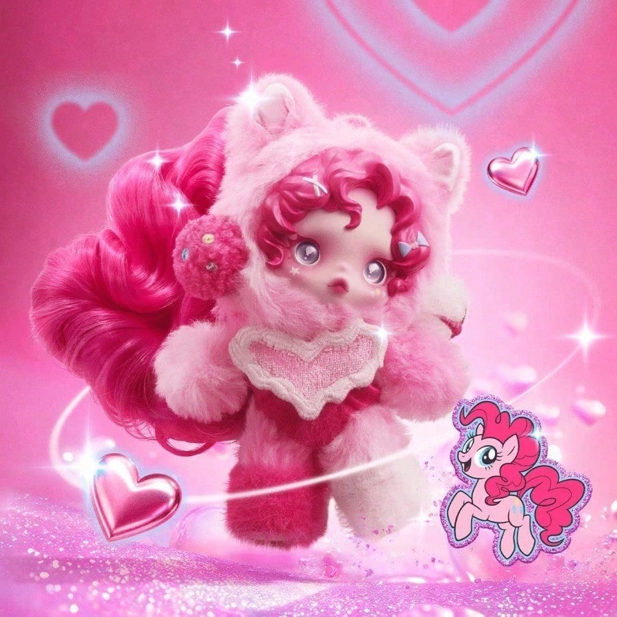 Pop Mart Blind Box Vinyl Plush Doll Pendant - Skullpanda X My Little Pony Blind Box