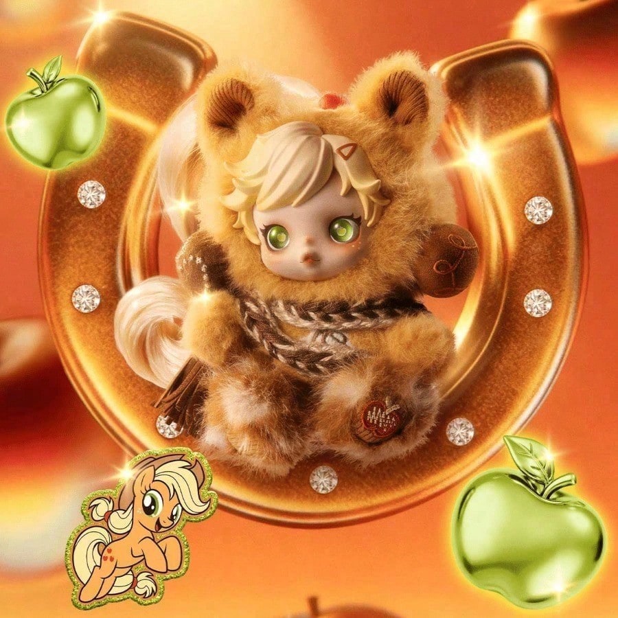 Pop Mart Blind Box Vinyl Plush Doll Pendant - Skullpanda X My Little Pony Blind Box