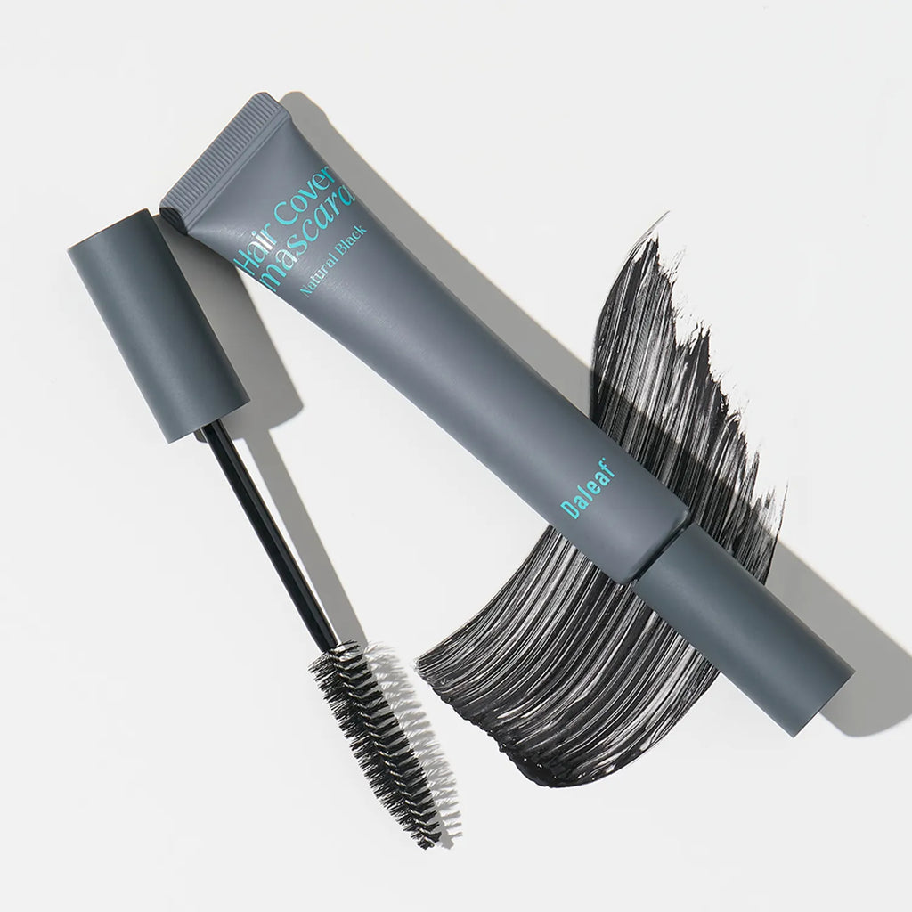 DALEAF Glam Dual Fix Hair Mascara 16g Natural Black Set (+Grey Hair Cover Mascara 8g)
