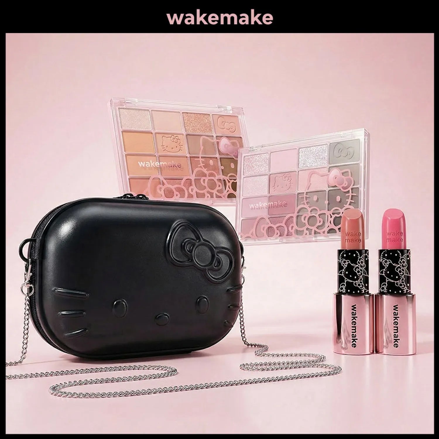 [HELLO KITTY] WAKEMAKE Lip & Eye Kit (Warm Tone / Cool Tone)