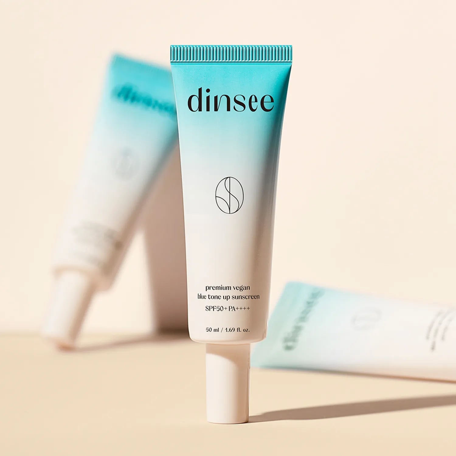 Dinsee Premium Vegan Blue Tone Up Sun Cream 50ml Set (+20ml)