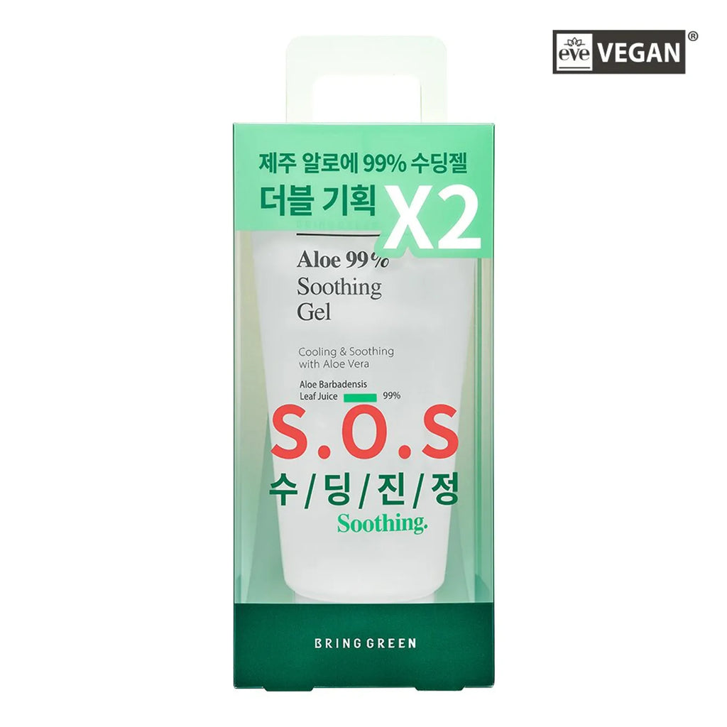 BRINGGREEN Aloe 99% Soothing Gel Double Pack (300mL*2ea)