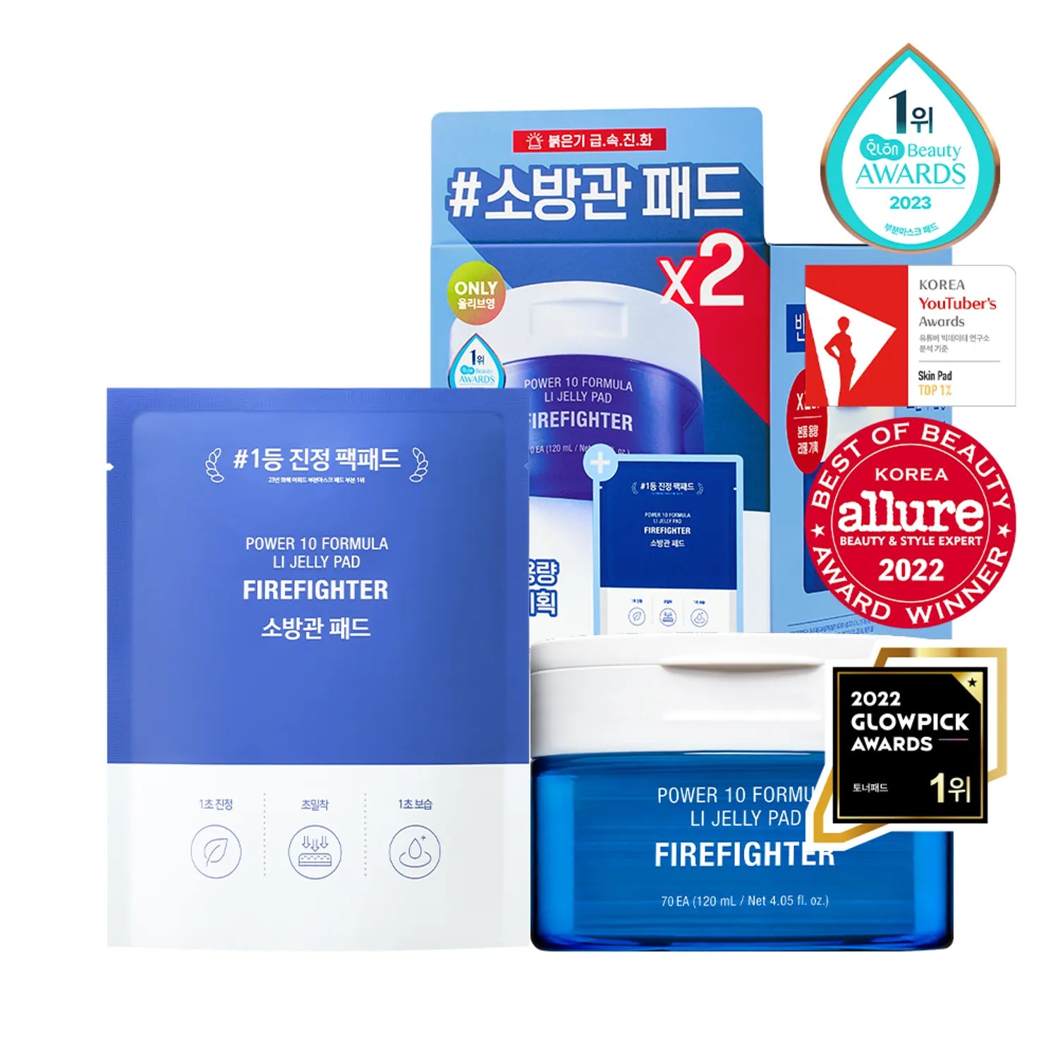 It's skin Power 10 Formula LI Jelly Pad Firefighter 70P (+70P Refill) (OY-Exclusive)