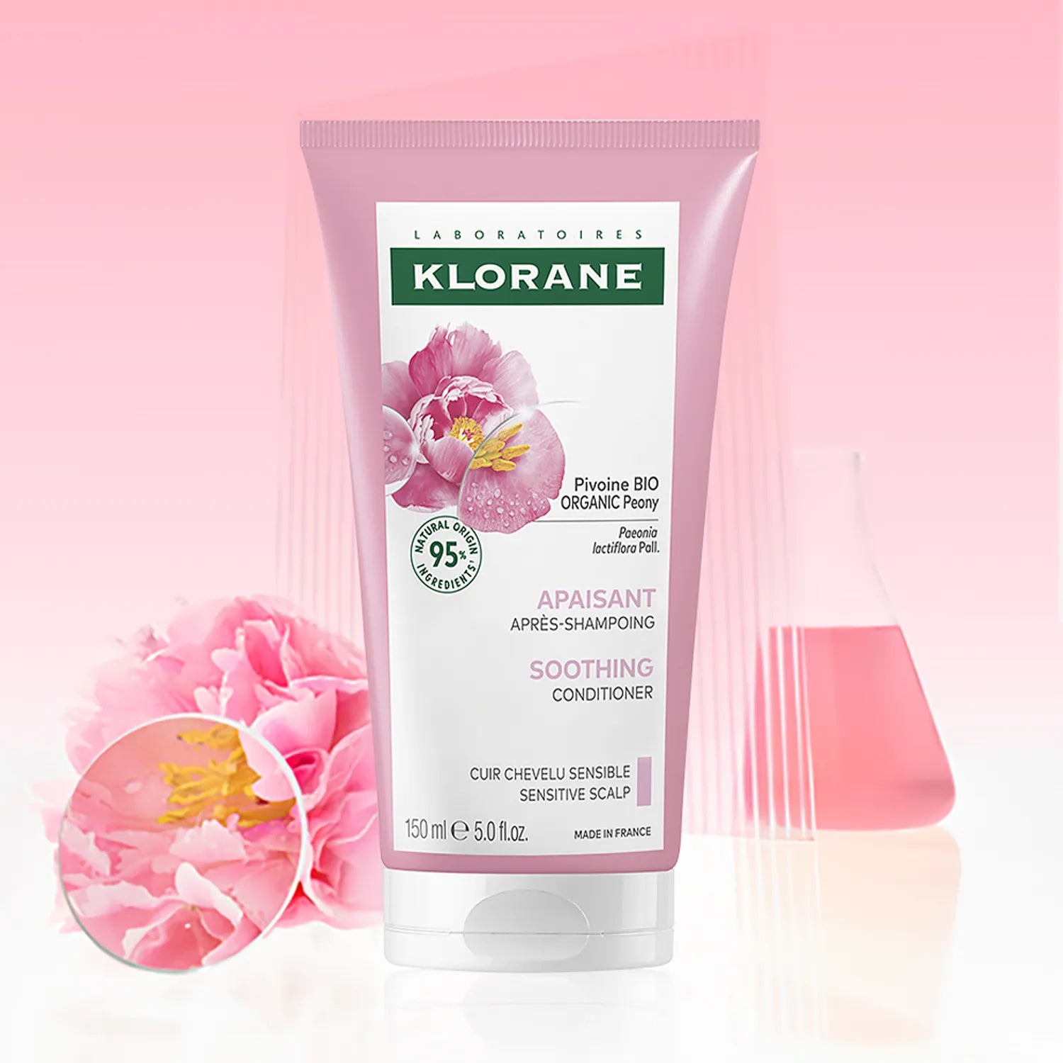 KLORANE Soothing Conditioner with Peony 150ml Set (+Peony Shampoo 100ml)