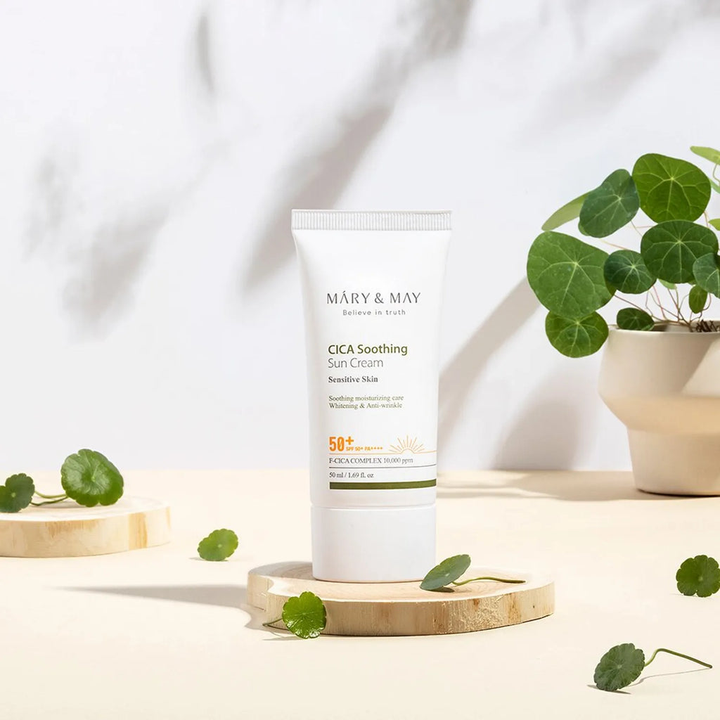 Mary & May Cica Soothing Sun Cream SPF50+ PA++++ 50mL