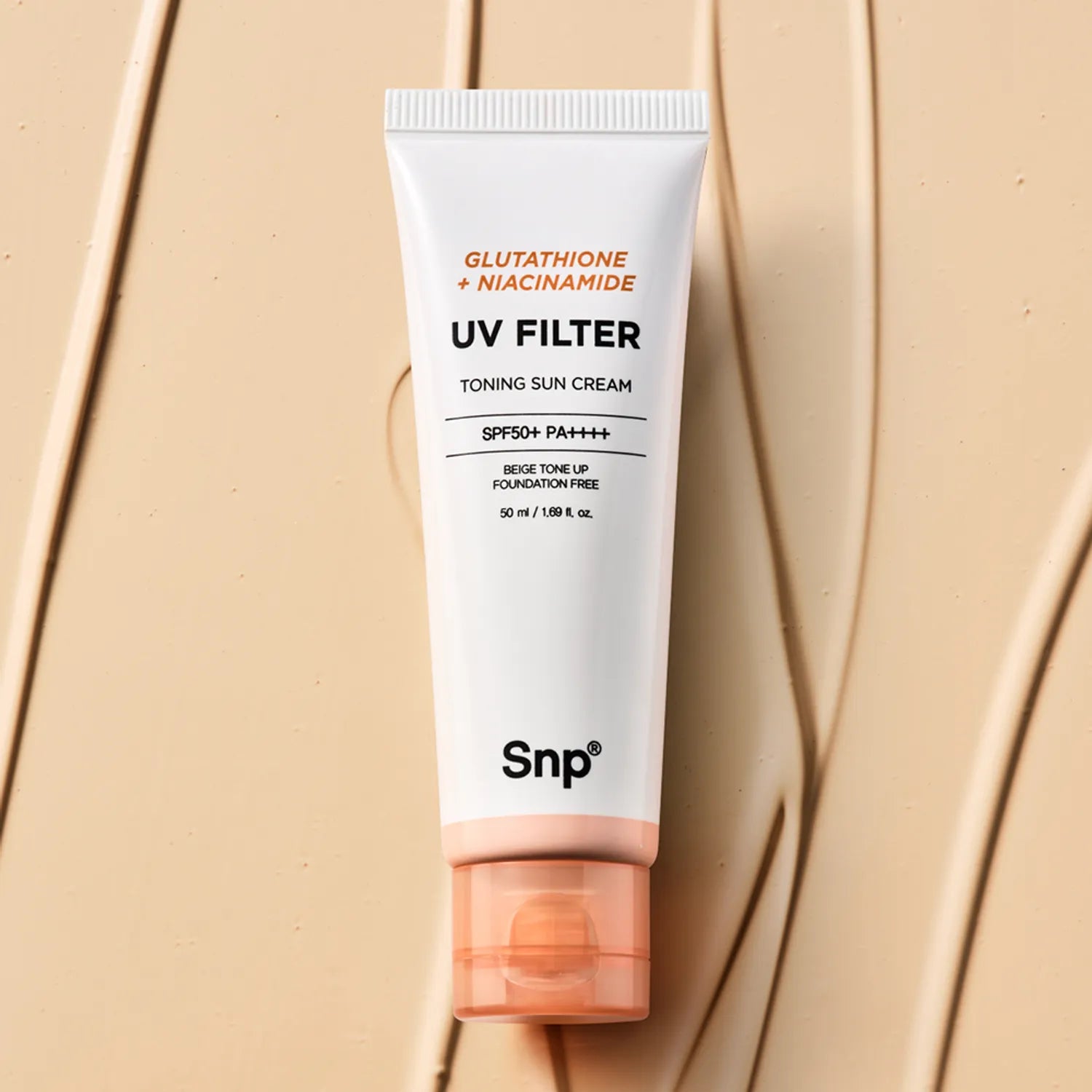 SNP Glutathione + Niacinamide UV Filter Toning Sun Cream 50ml Set (+20ml)
