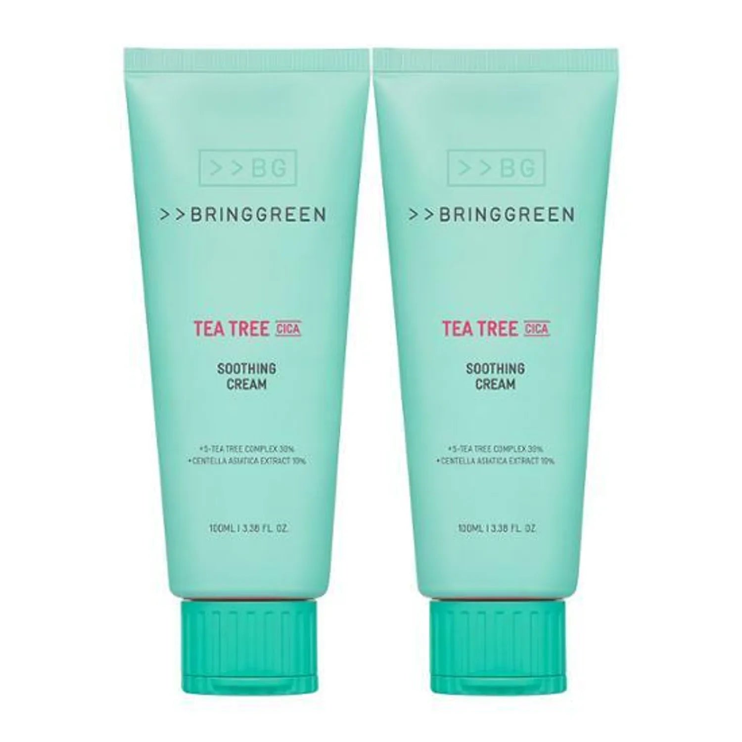 BRINGGREEN Tea Tree Cica Soothing Cream+ 100mL Double Pack_NEW