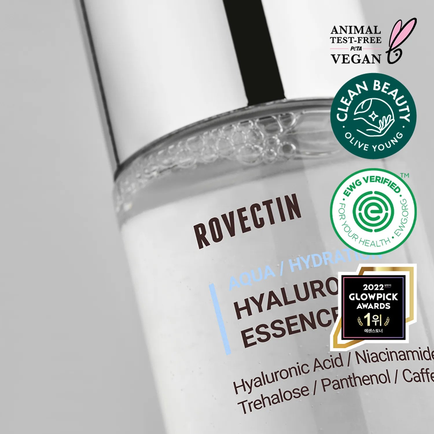 ROVECTIN Aqua / Hydration Hyaluronic Essence 180mL Special Set (+120mL Refill)