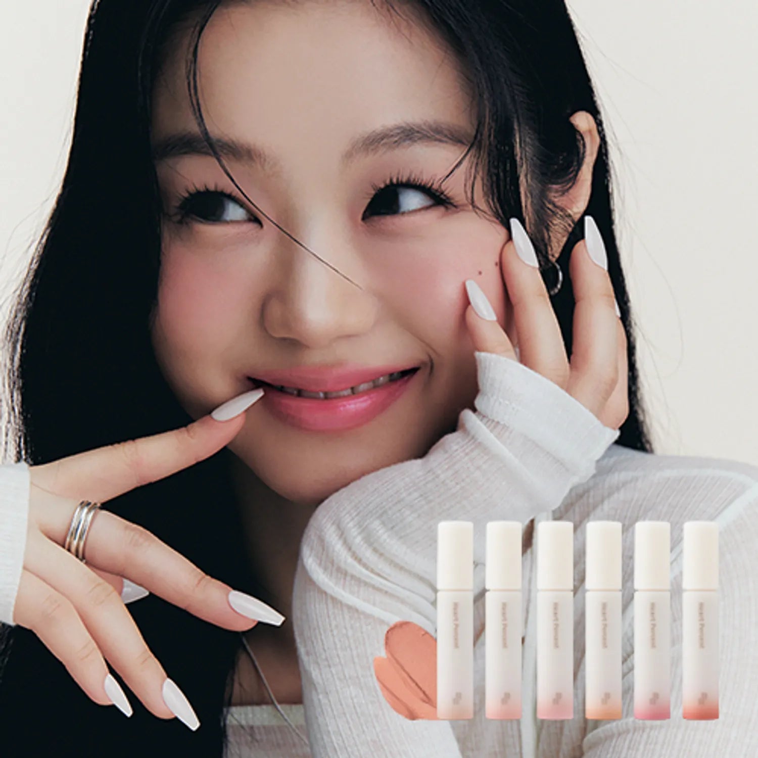 Heart Percent Dote On Mood All Cover Lip Base (9 Colors)
