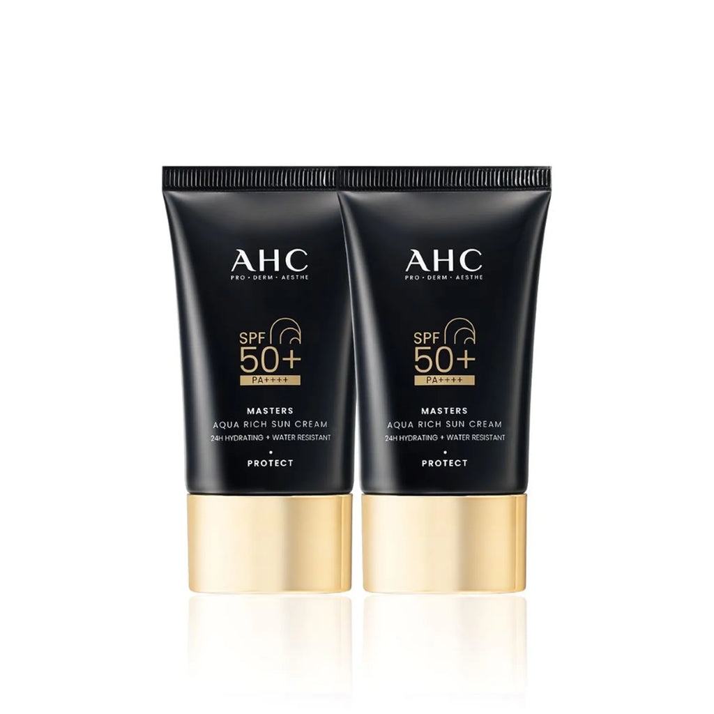 AHC Masters Aqua Rich Sun Cream 50ml 1+1 Set