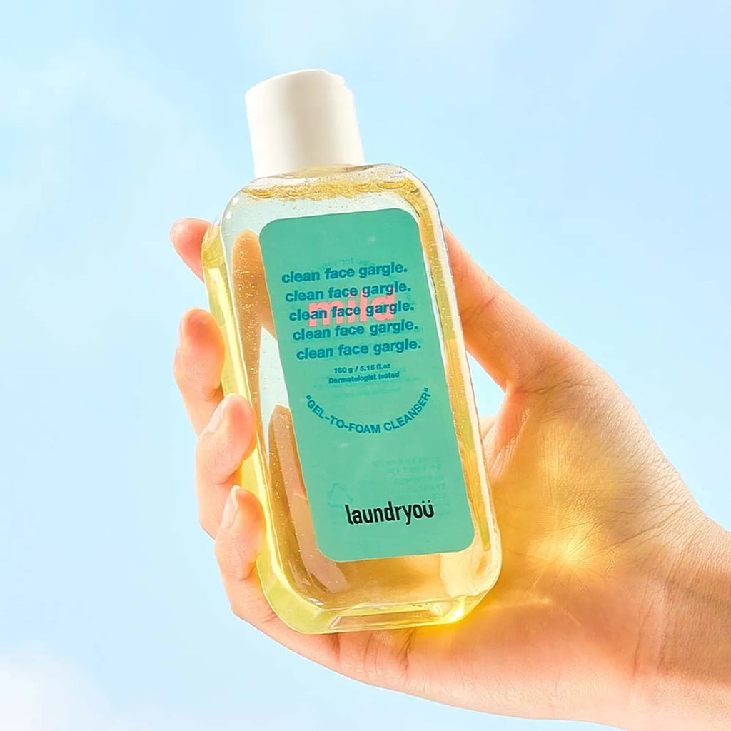 laundryou Clean Face Gargle Gel-To-Foam Cleanser Mild 160ml Set (+30ml)