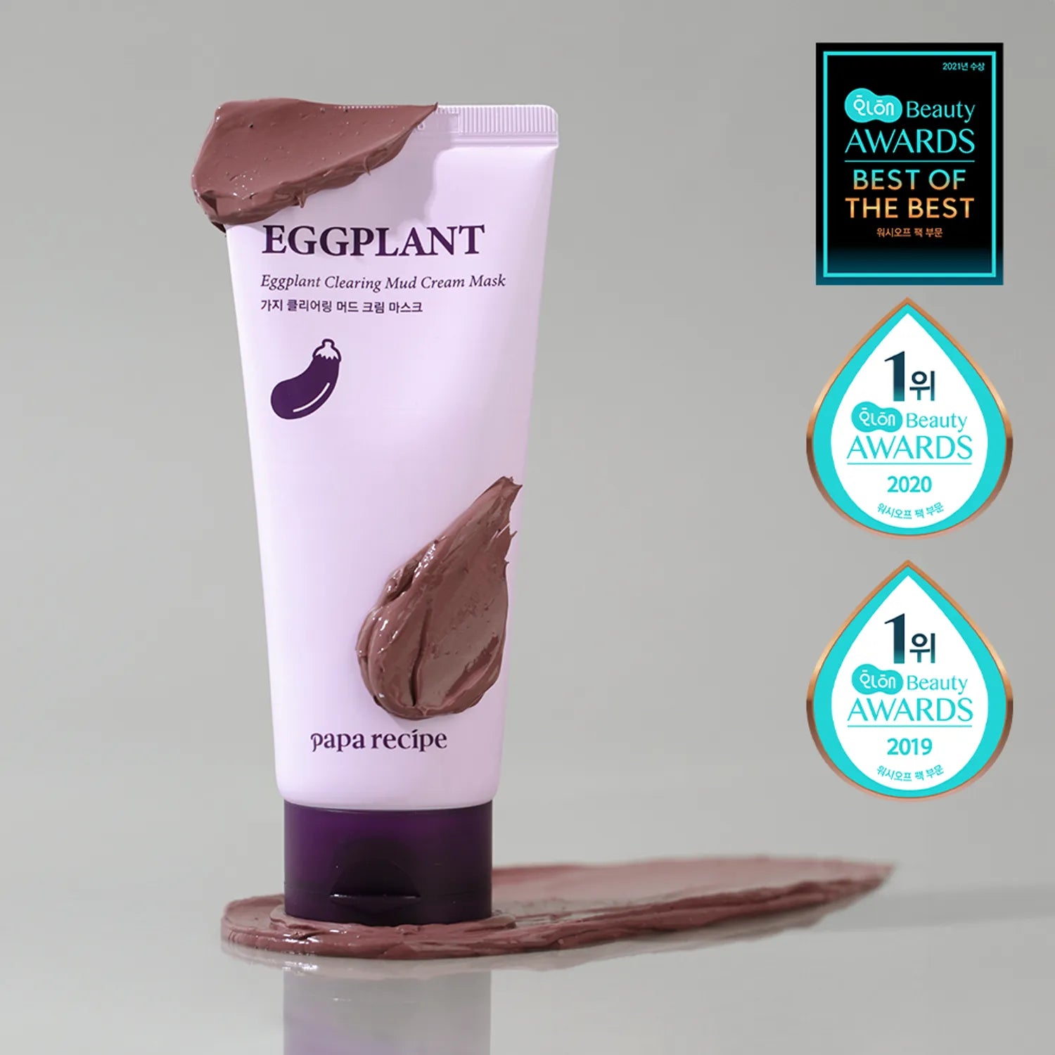 papa recipe Eggplant Clearing Mud Cream Mask 100mL