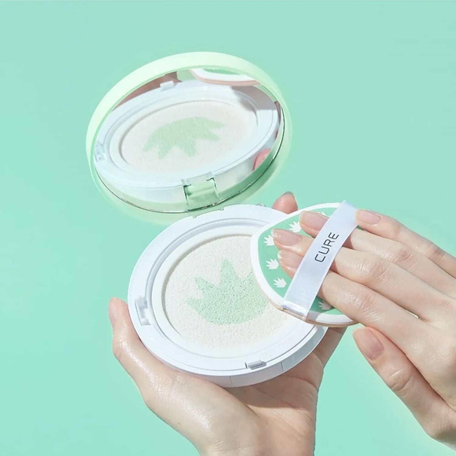 Cure Aqua Mild Cooling Sun Cushion Special Set 25g + Refill