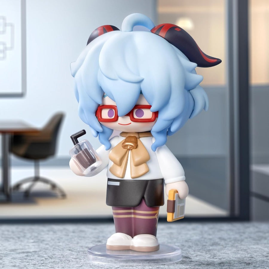 Genshin Impact Dress-Up Dreams Themed Chibi Series Figures, 12PCs Genshin Impact Blind Box Figures, Random Design Action Figures Collectible Toys Home Decorations,Birthday Gifts