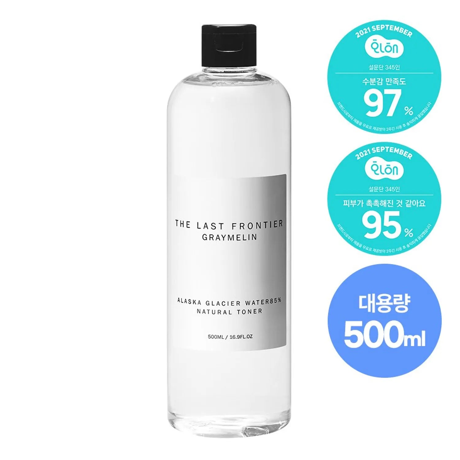 GRAYMELIN Alaska Galcier Water 85% Natural Toner 500mL