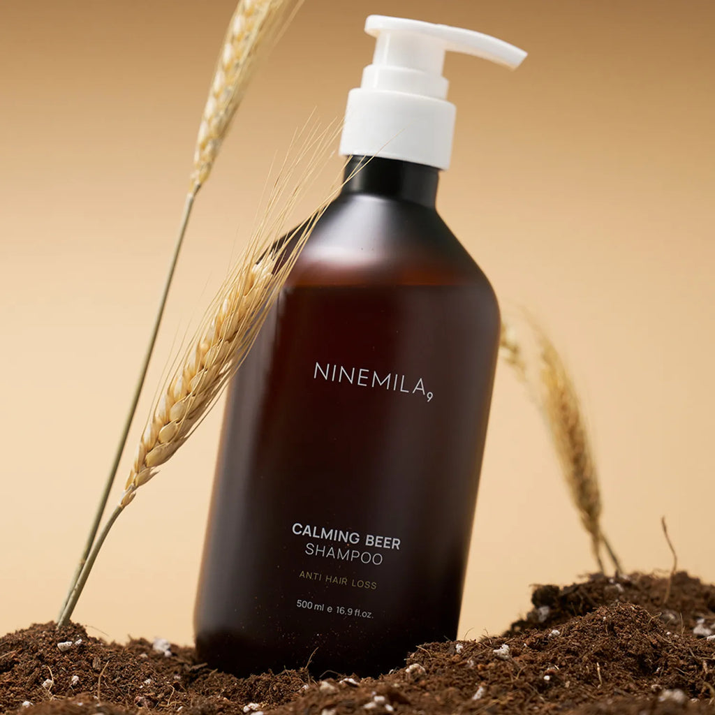 NINEMILA Calming Beer Shampoo 500ml Set (+Shampoo 60ml)