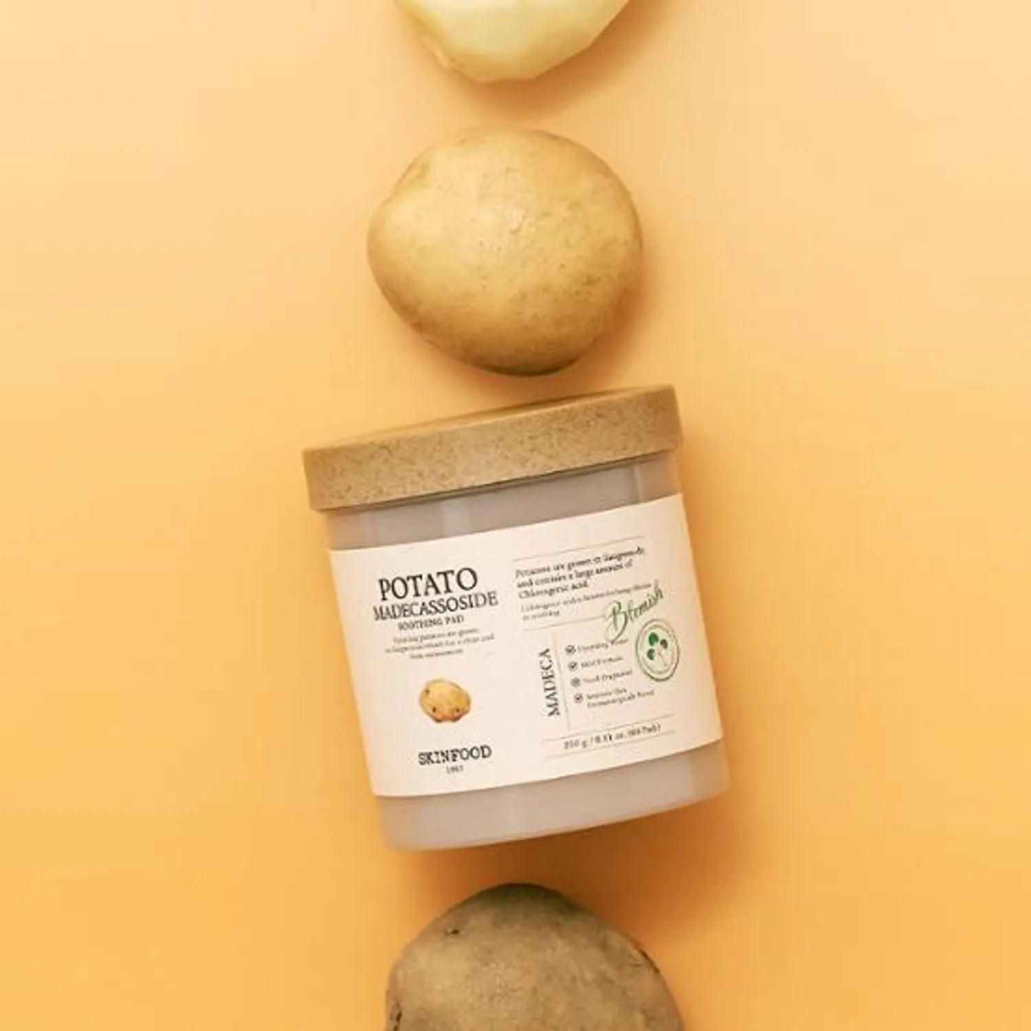 SKINFOOD Potato Madecassoside Soothing Pad 60P (+10P) Special set (OY Exclusive)
