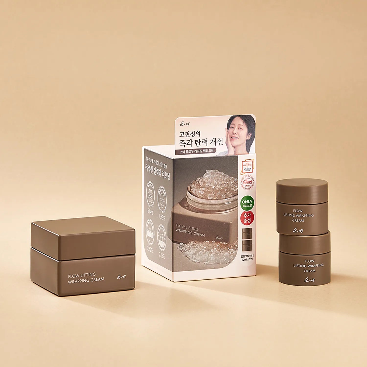 koy Flow Lifting Wrapping Cream 50ml Set (+Mini Cream 10ml*2ea)