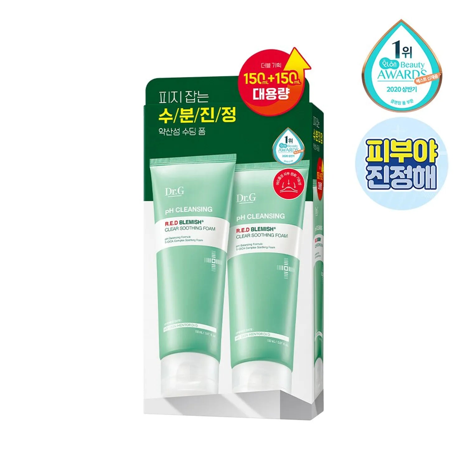 Dr. G pH Cleansing Red Blemish Clear Soothing Foam Duo Set (150mL+150mL)