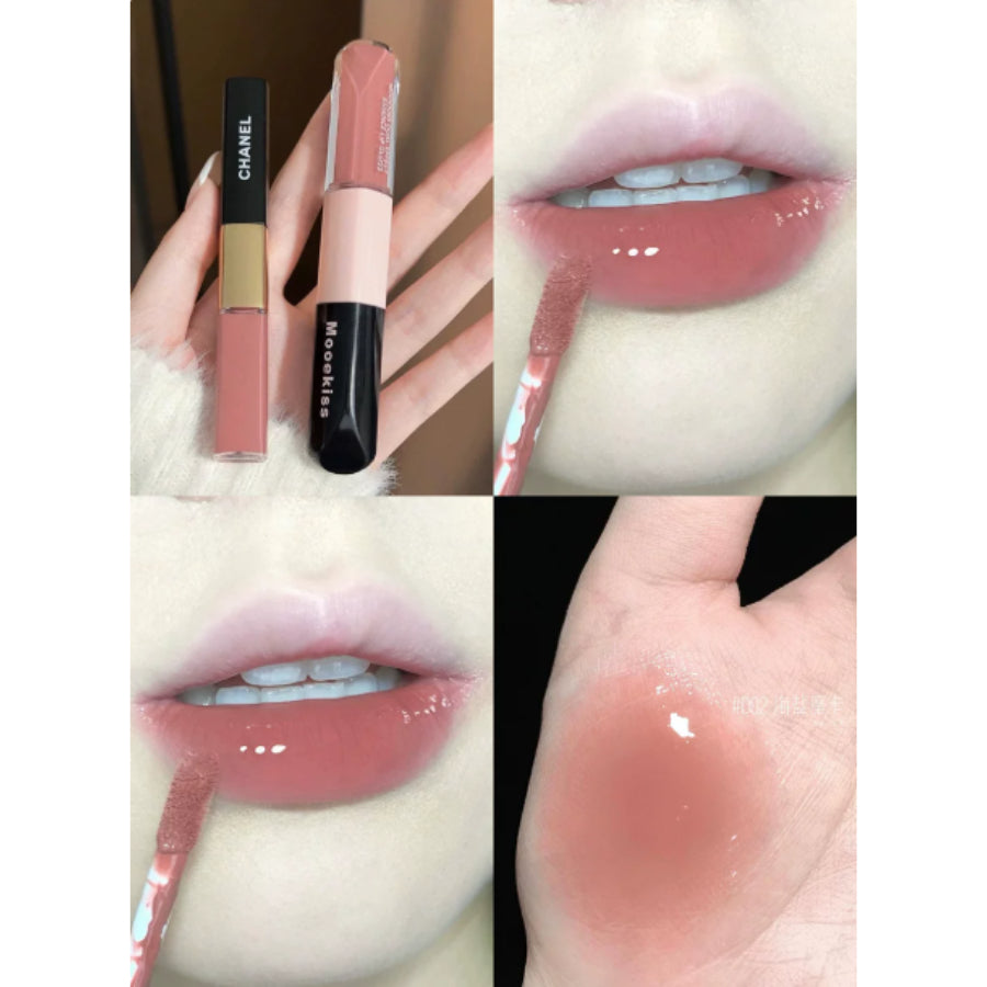 MUKESI Dual Essence Lip Glaze D02 Sea Salt Mocha