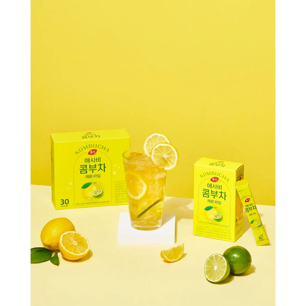 Dongsuh Apple Cider Vinegar Kombucha Lemon Lime 150g (30 Sticks)