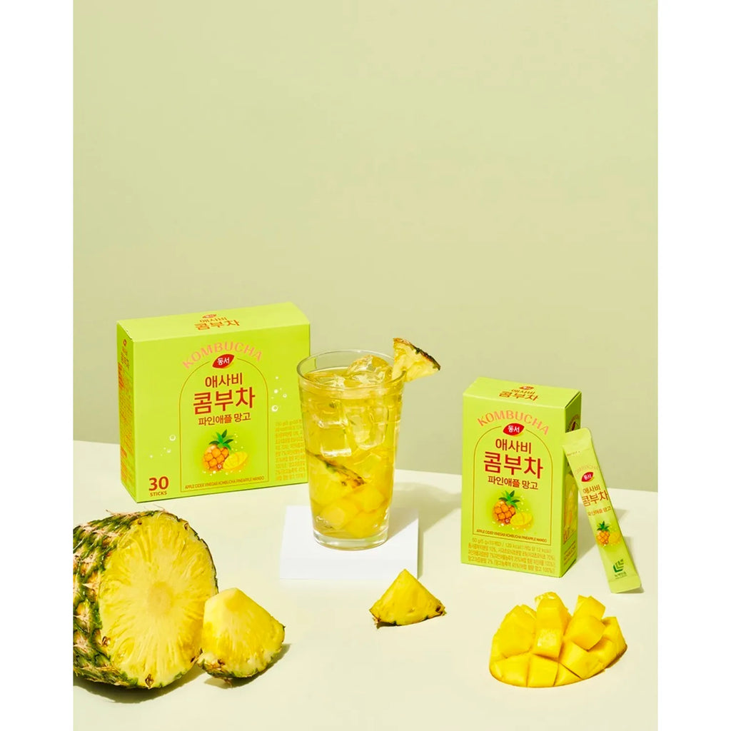 Dongsuh Apple Cider Vinegar Kombucha Pineapple Mango 150g (30 Sticks)