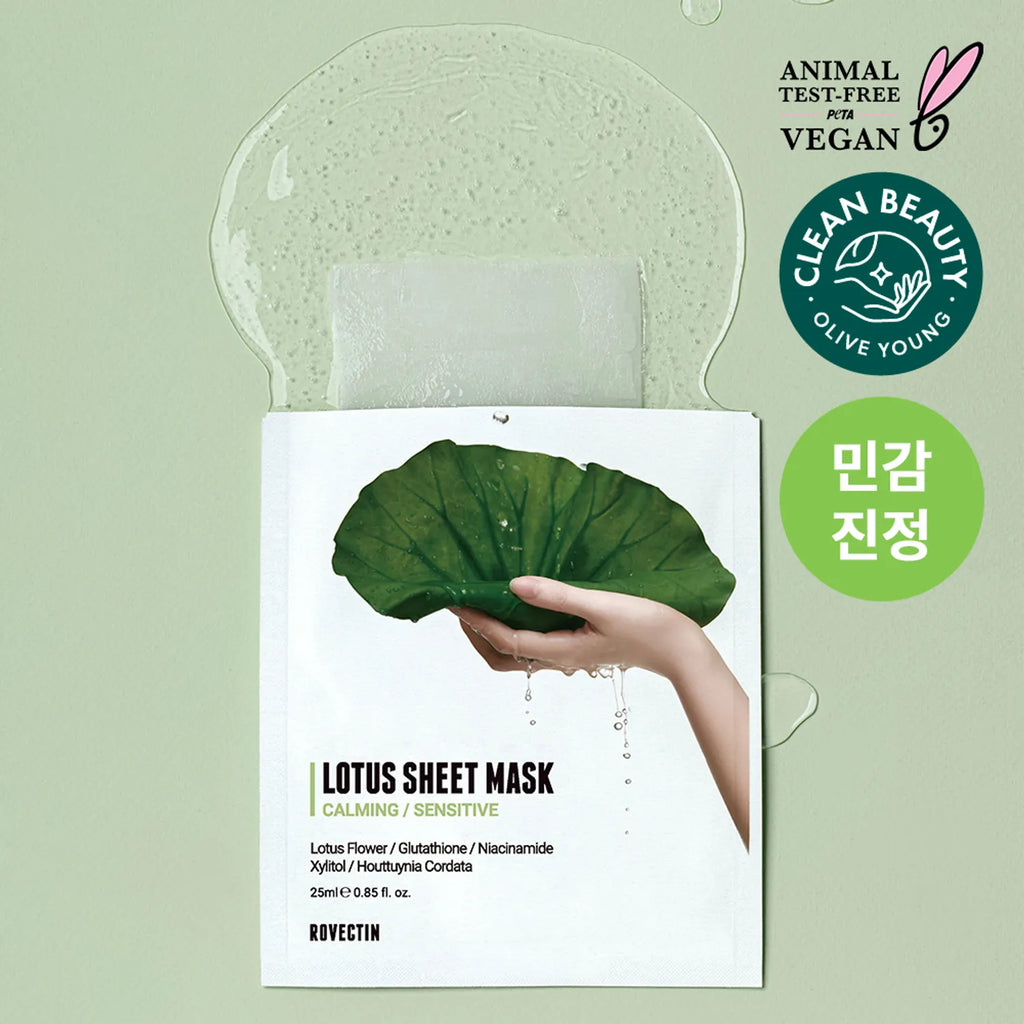 ROVECTIN Calming Lotus Water Mask Sheet 5ea