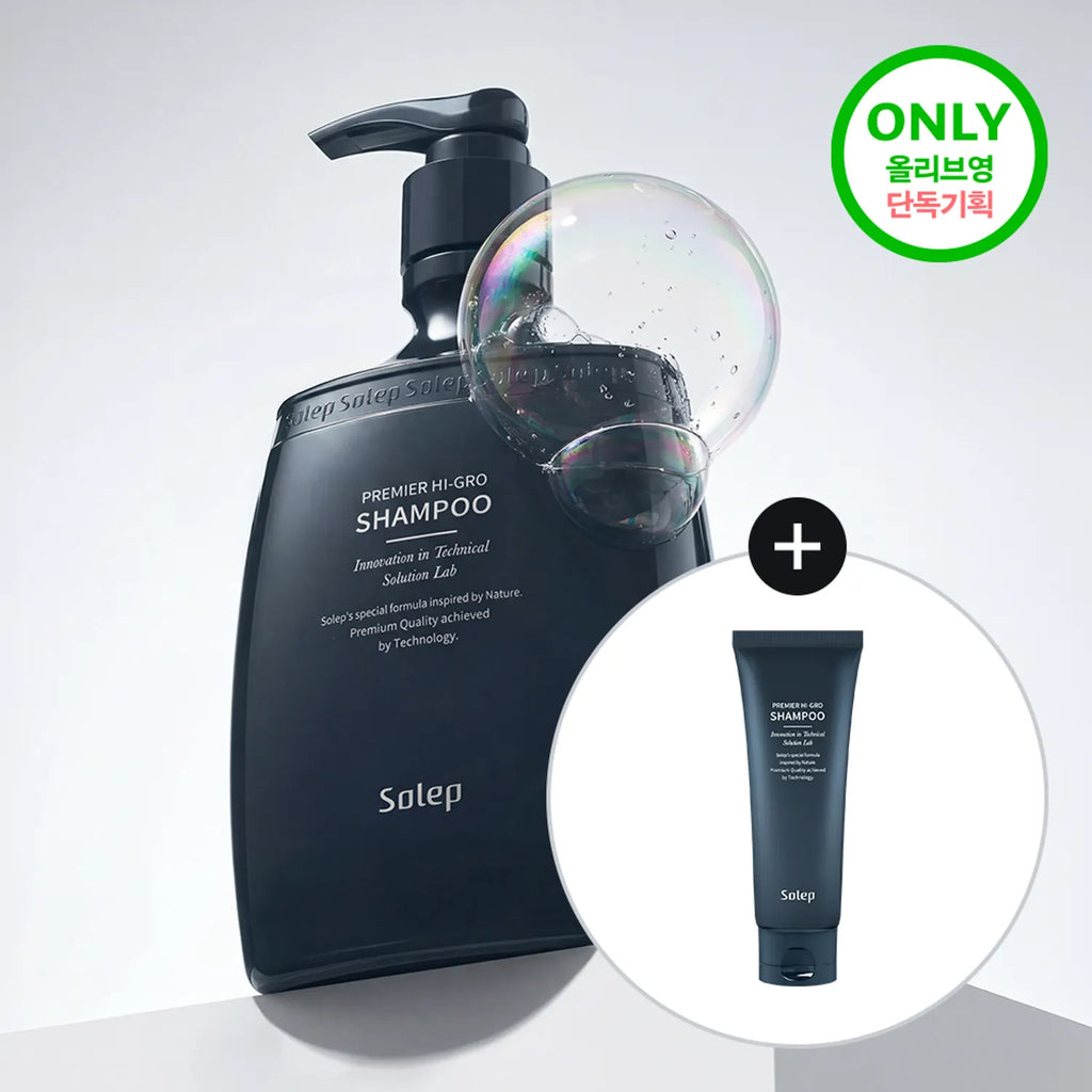 Solep Premier Hi-Gro Shampoo 300ml+100ml Set